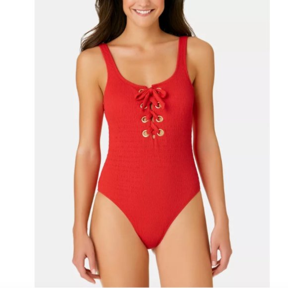 California Waves Other - NWT California Waves Textured One Piece Swimsuit